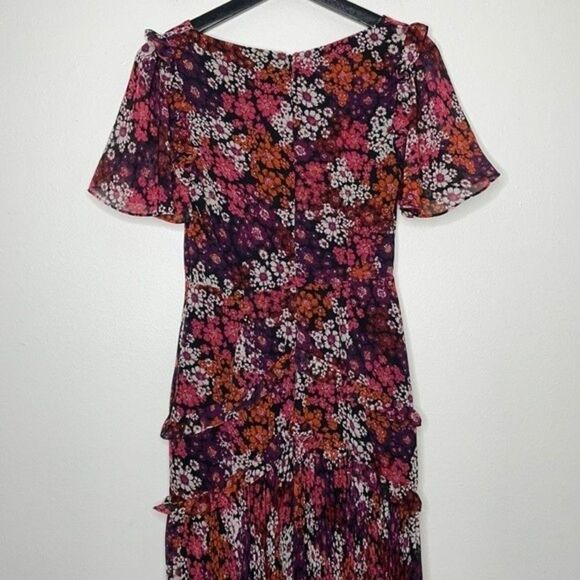Fame and Partners Womens Size 2 Floral Print Maxi Dress - Picture 4 of 9